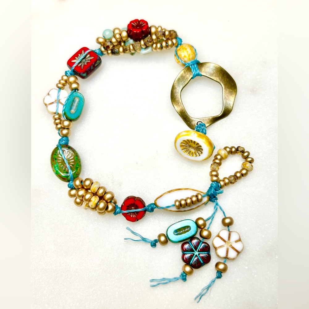 🌸Boho Knotted Cord Bracelet
